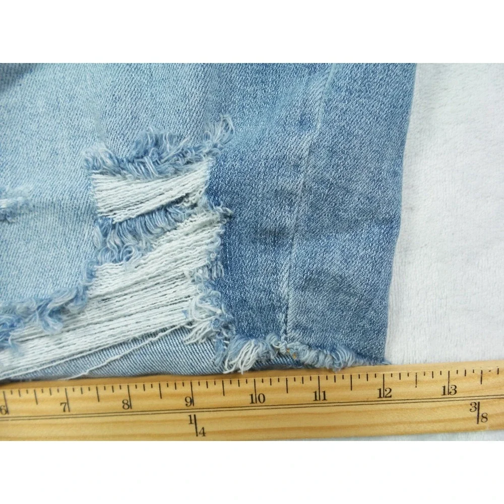 Judy Blue Jean Shorts Womens Size 2XL Blue Denim Cut-Off Hight Rise Stretch